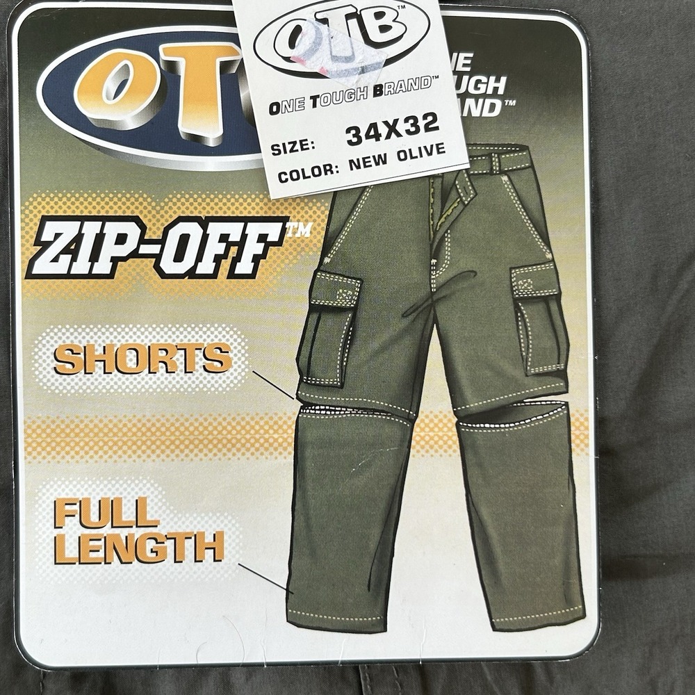 OTB Pant Men‎ 34x32  Convertible Baggy Skater Cargo Rave Parachute Y2K VTG P16 - Picture 4 of 10